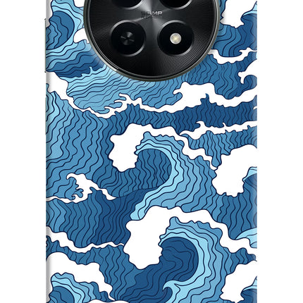 Blue Waves Realme C65 5G Hard Case Back Cover by Casekaro