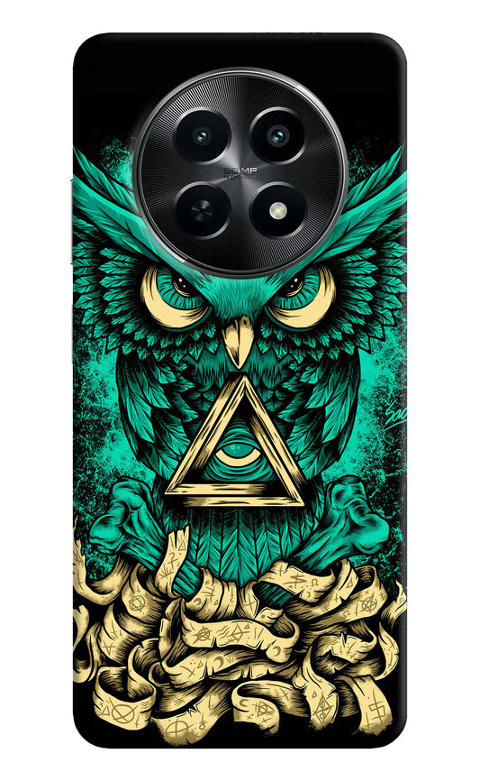 Green Owl Realme C65 5G Hard Case Back Cover by Casekaro