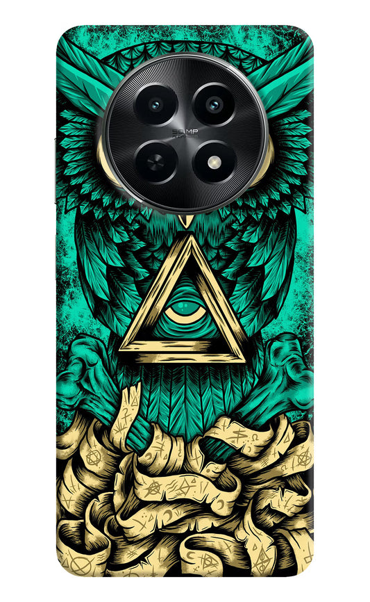 Green Owl Realme C65 5G Hard Case Back Cover by Casekaro