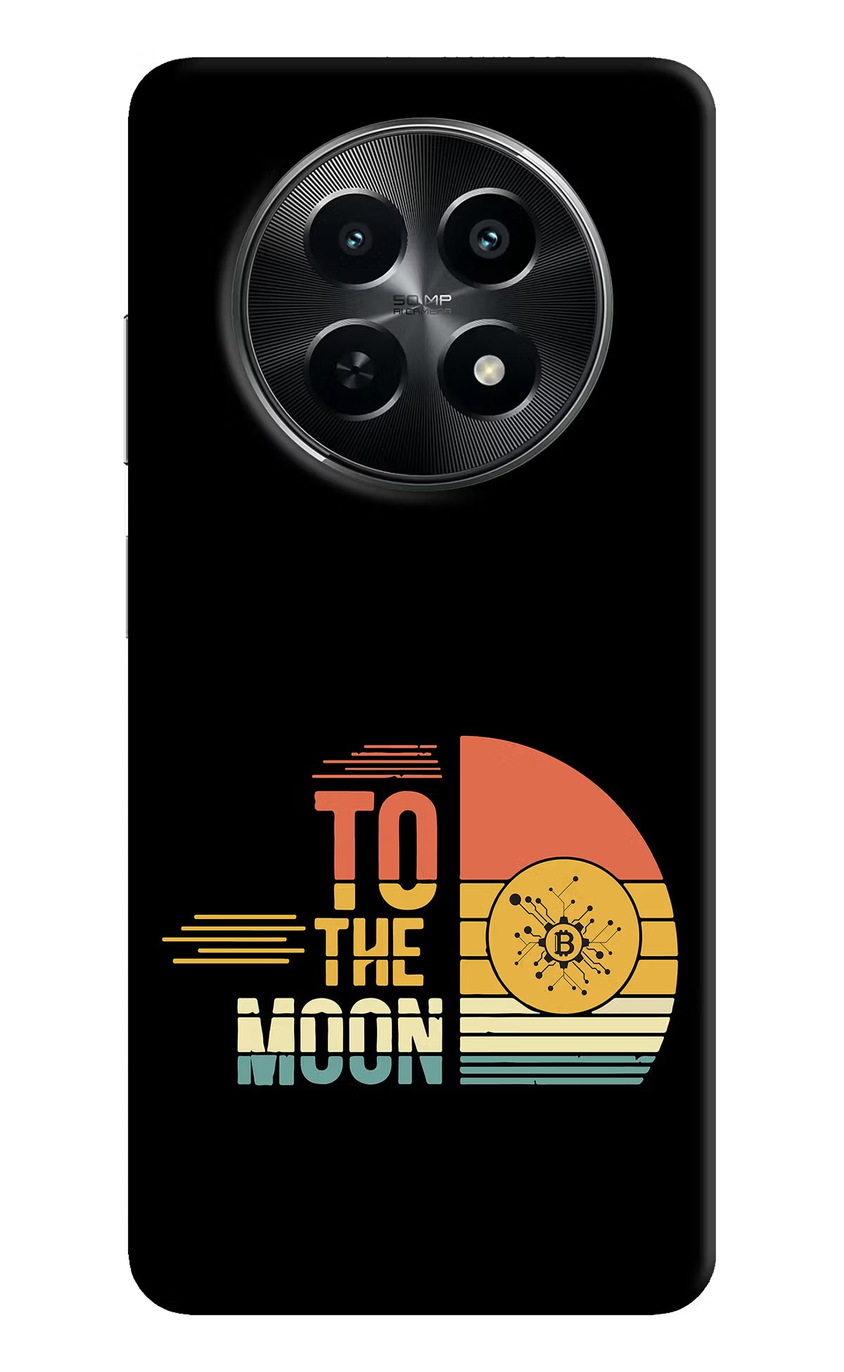 To the Moon Realme C65 5G Hard Case Back Cover by Casekaro