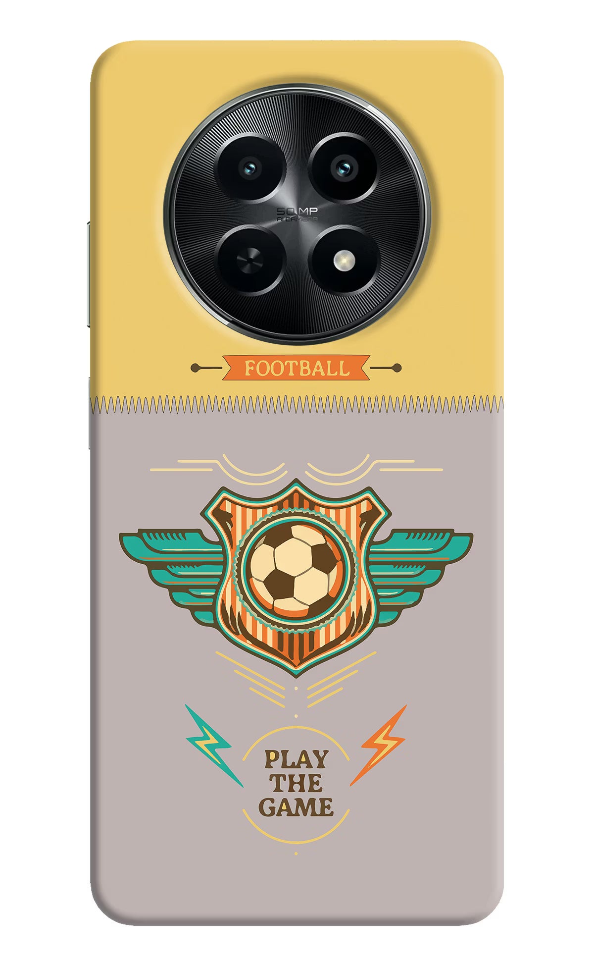 Football Realme C65 5G Hard Case Back Cover by Casekaro