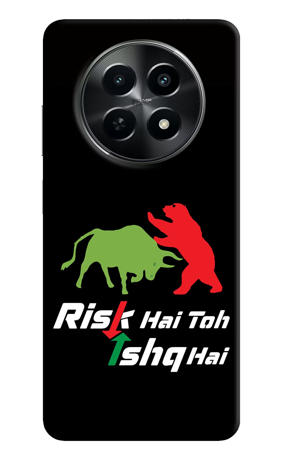 Risk Hai Toh Ishq Hai Realme C65 5G Hard Case Back Cover by Casekaro