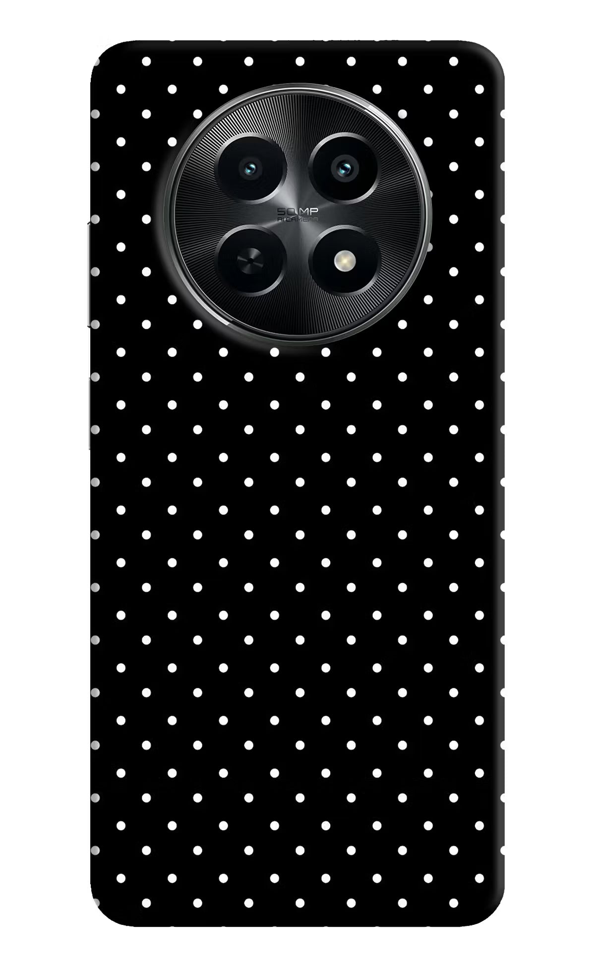 White Dots Realme C65 5G Hard Case Back Cover by Casekaro
