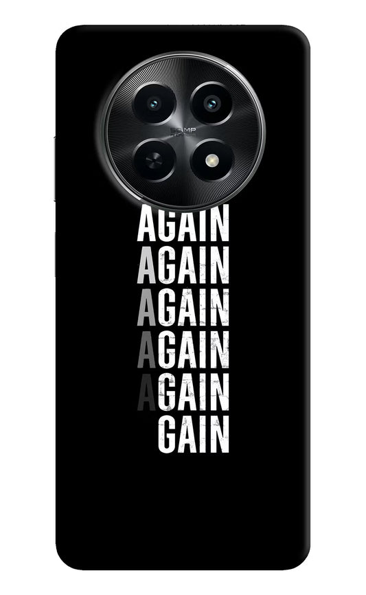Again Again Gain Realme C65 5G Hard Case Back Cover by Casekaro
