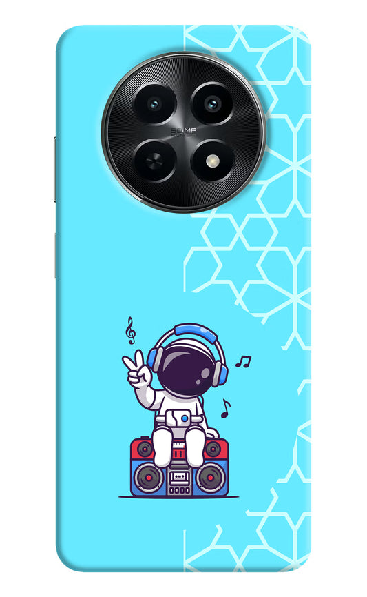 Cute Astronaut Chilling Realme C65 5G Hard Case Back Cover by Casekaro