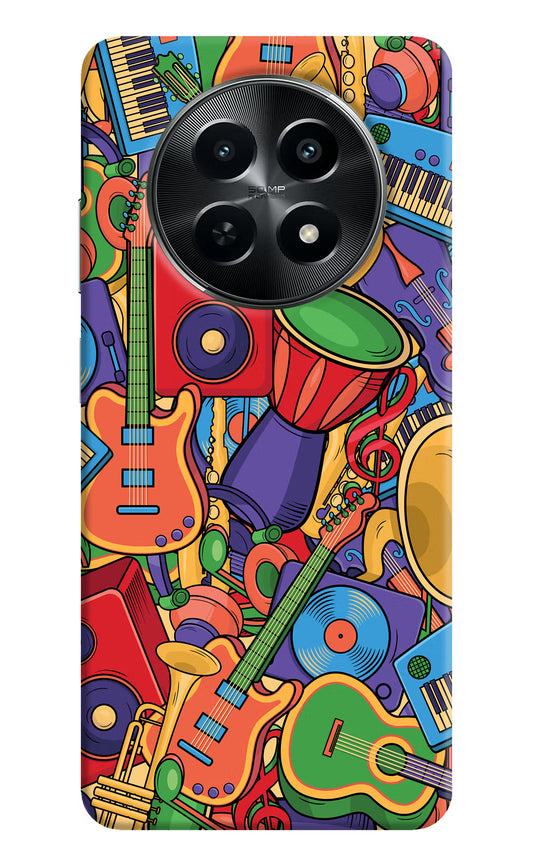 Music Instrument Doodle Realme C65 5G Hard Case Back Cover by Casekaro