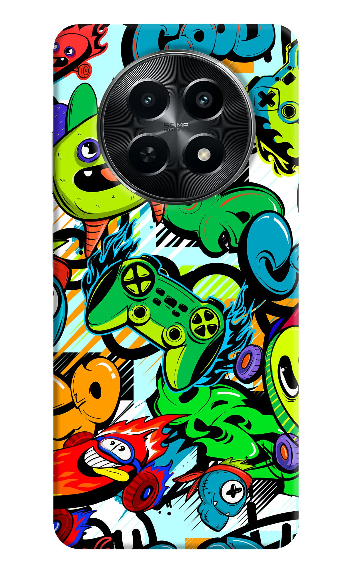 Game Doodle Realme C65 5G Hard Case Back Cover by Casekaro