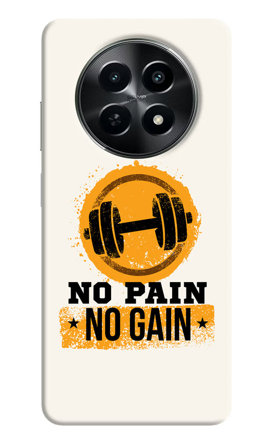 No Pain No Gain Realme C65 5G Hard Case Back Cover by Casekaro