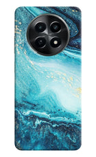 Blue Glitter Marble Realme C65 5G Hard Case Back Cover by Casekaro