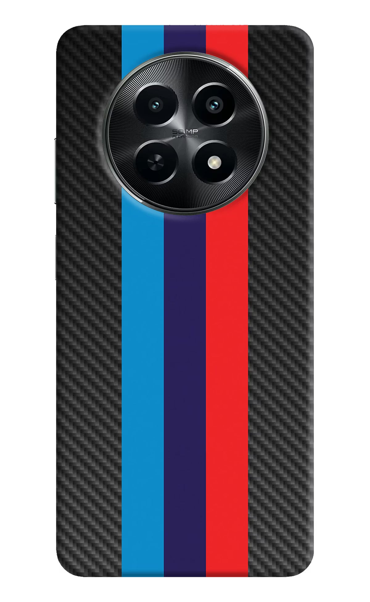 BMW Stripes Pattern Realme C65 5G Hard Case Back Cover by Casekaro