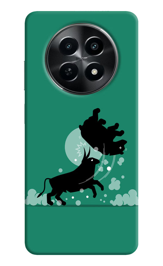 Bull Conqueror Realme C65 5G Hard Case Back Cover by Casekaro