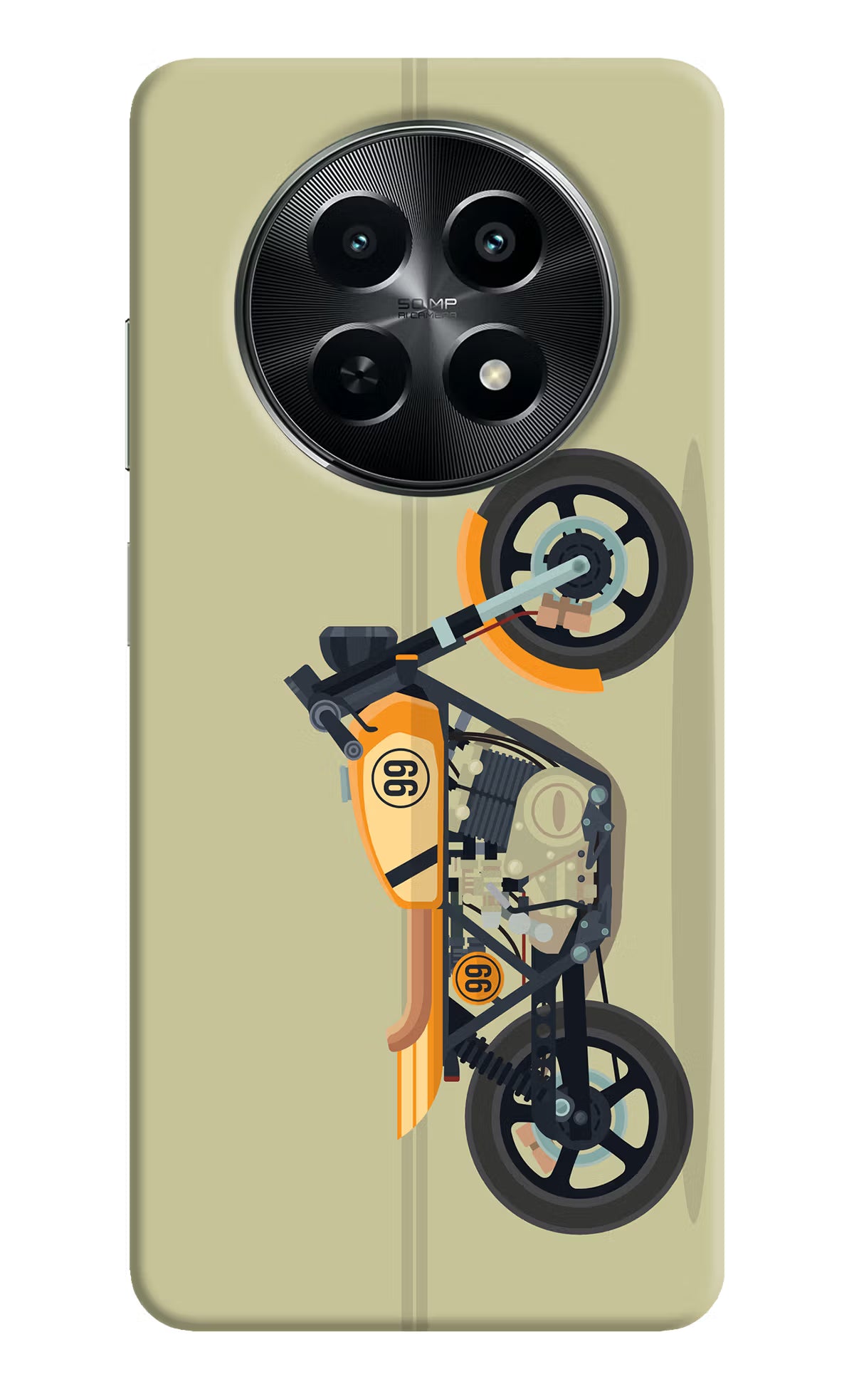 Vertical Speedster Realme C65 5G Hard Case Back Cover by Casekaro