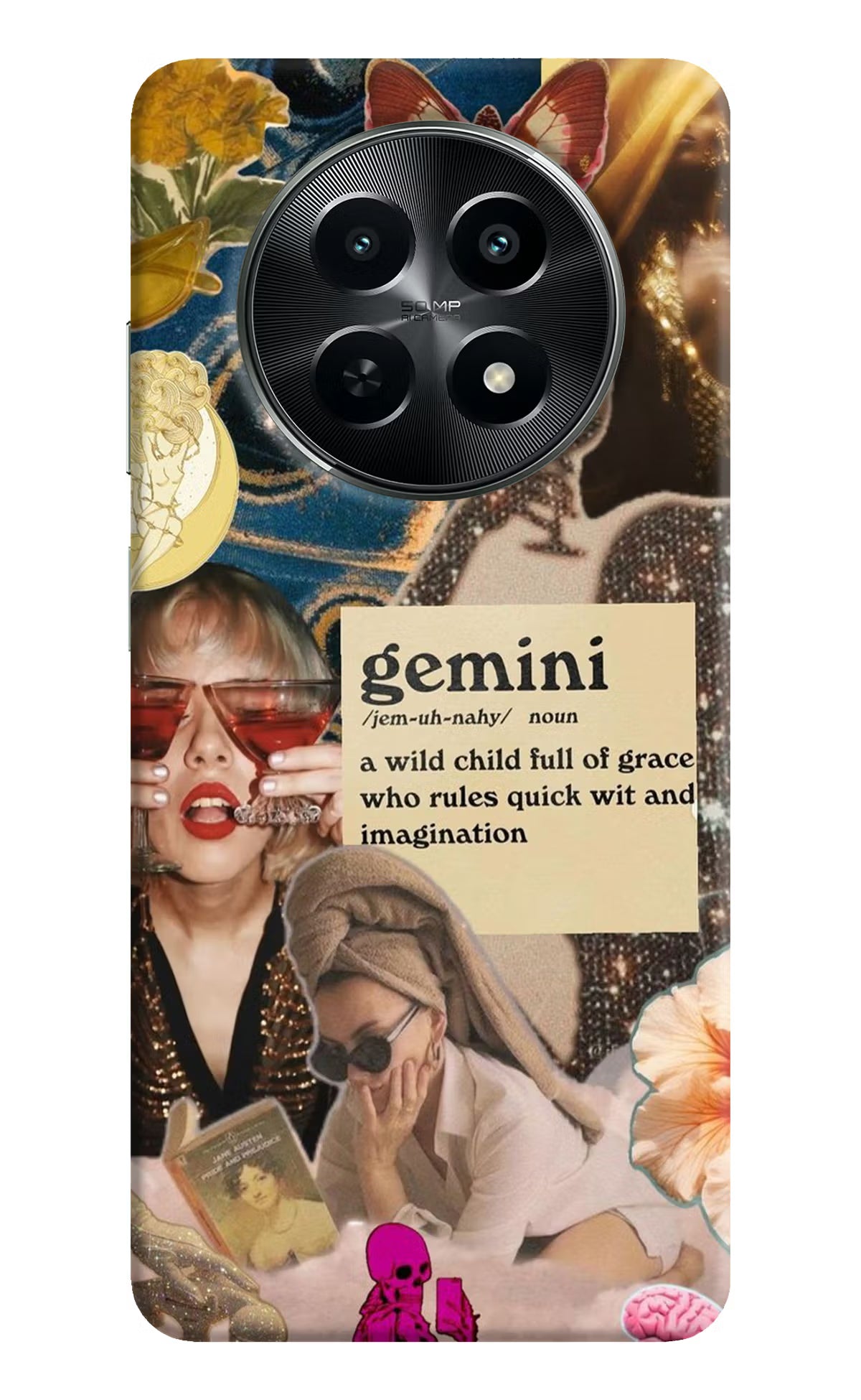 Gemini Zodiac Realme C65 5G Hard Case Back Cover by Casekaro