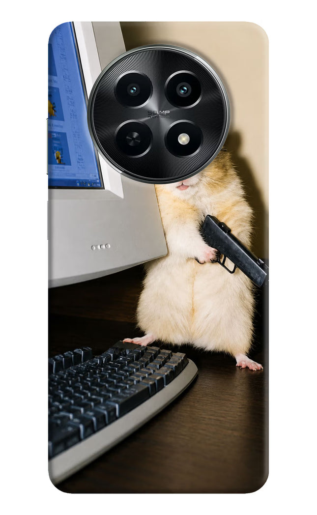 Hacker Hamster Realme C65 5G Hard Case Back Cover by Casekaro