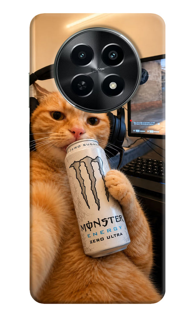 Gamer Cat Energy Realme C65 5G Hard Case Back Cover by Casekaro