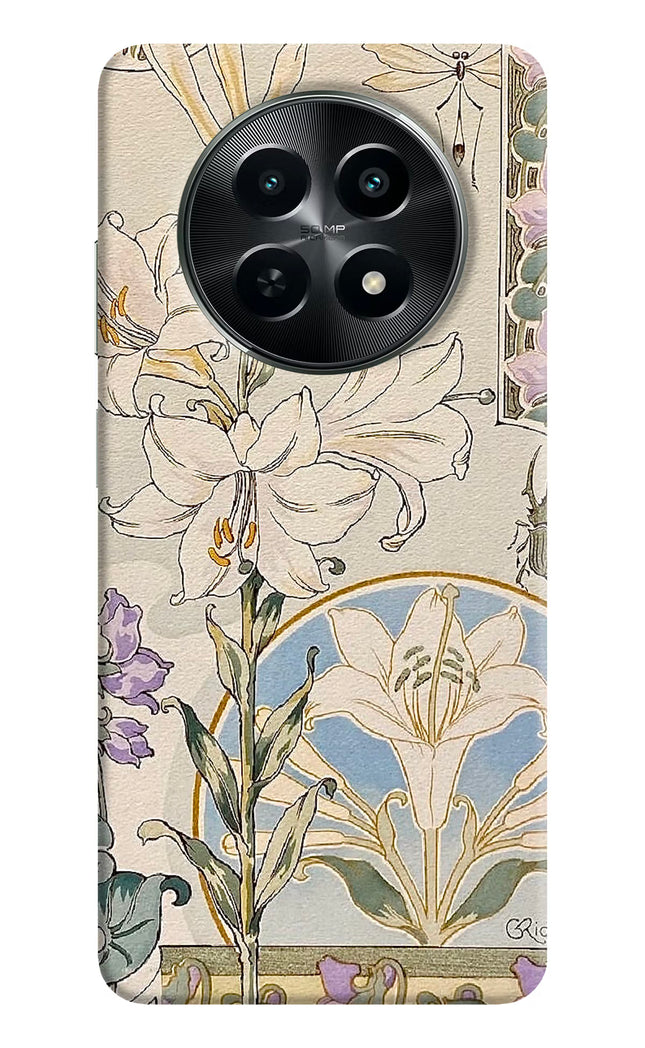 White Lily Realme C65 5G Hard Case Back Cover by Casekaro