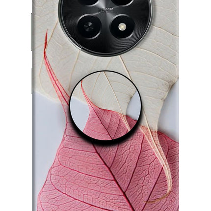 White Pink Leaf Realme C65 5G Pop Case by Casekaro