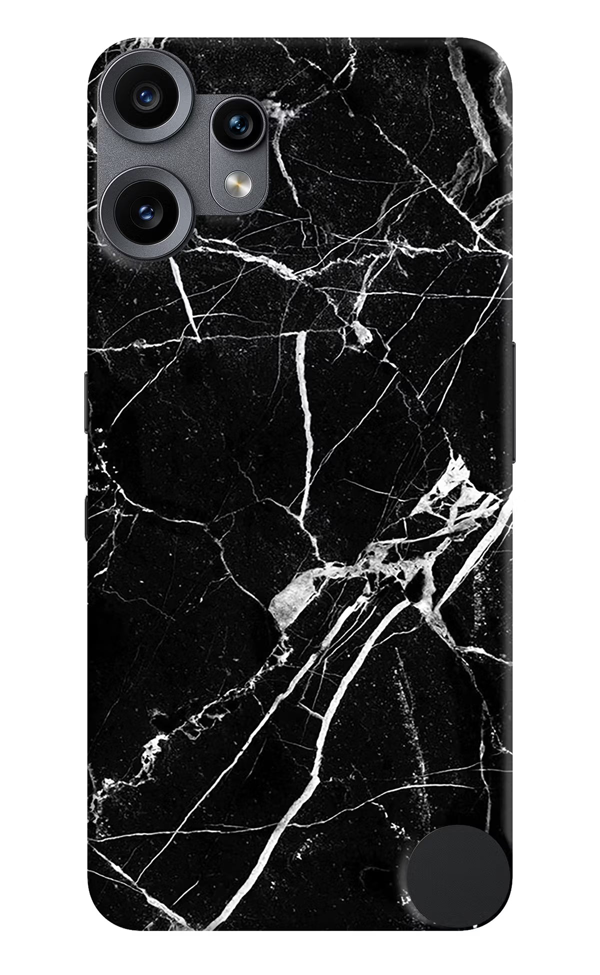 Black Marble Pattern CMF by Nothing Phone 2 Pro Back Cover