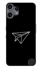 Paper Plane White CMF by Nothing Phone 2 Pro Hard Case Back Cover by Casekaro
