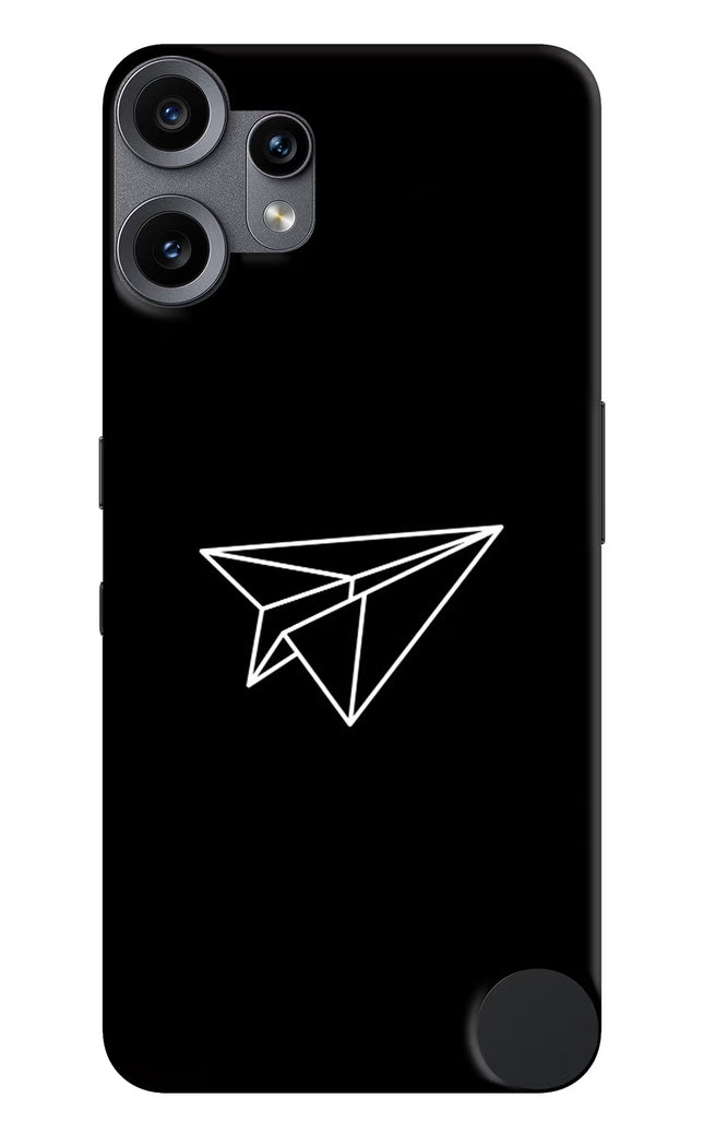 Paper Plane White CMF by Nothing Phone 2 Pro Hard Case Back Cover by Casekaro