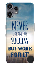 Never Dream For Success But Work For It CMF by Nothing Phone 2 Pro Hard Case Back Cover by Casekaro