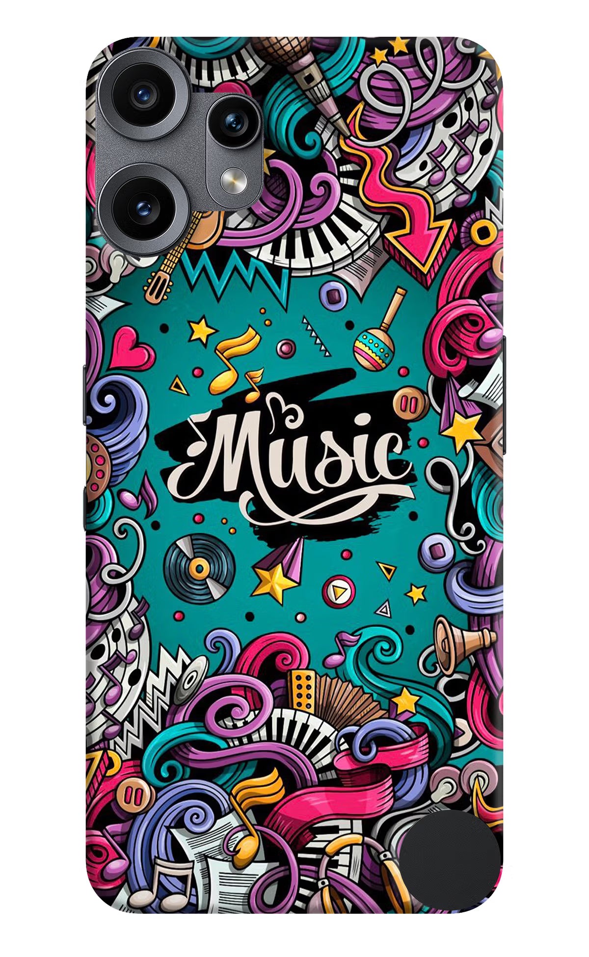 Music Graffiti CMF by Nothing Phone 2 Pro Back Cover