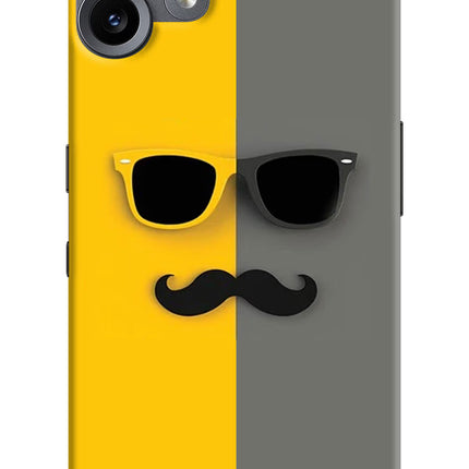 Sunglasses with Mustache CMF by Nothing Phone 2 Pro Hard Case Back Cover by Casekaro