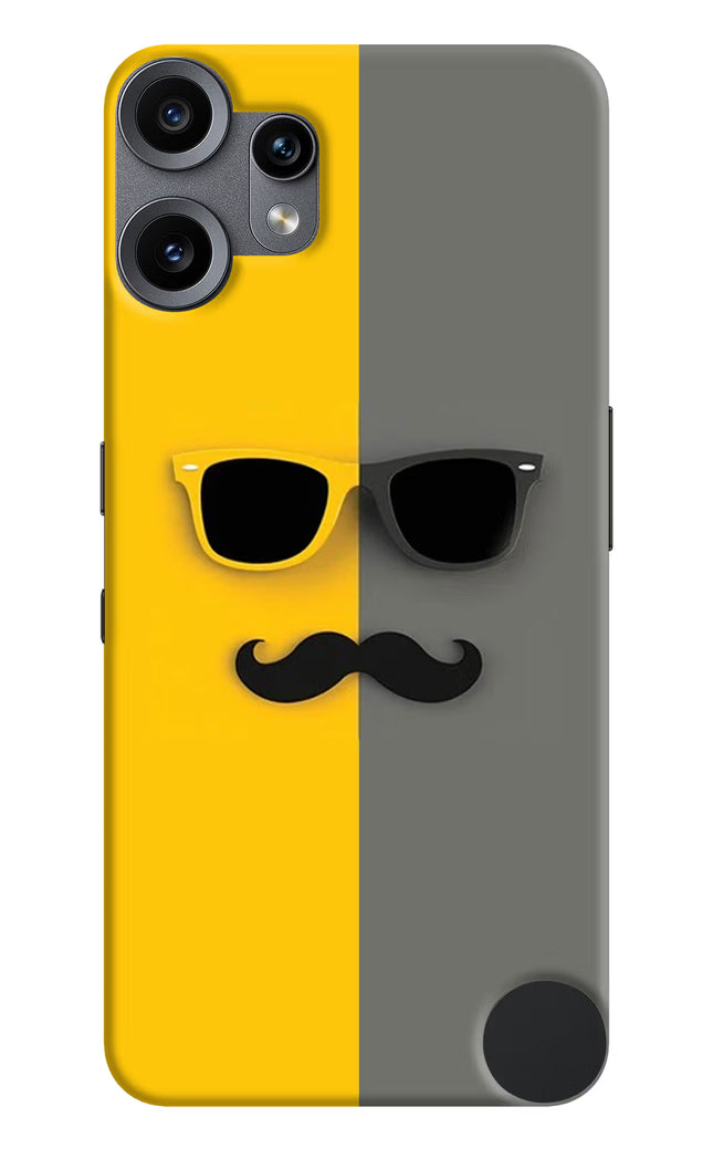 Sunglasses with Mustache CMF by Nothing Phone 2 Pro Hard Case Back Cover by Casekaro