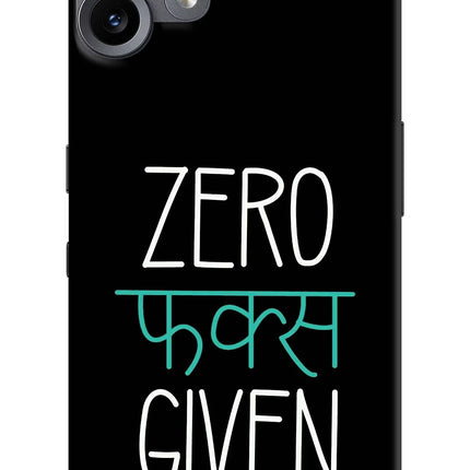 Zero Fucks Given CMF by Nothing Phone 2 Pro Hard Case Back Cover by Casekaro