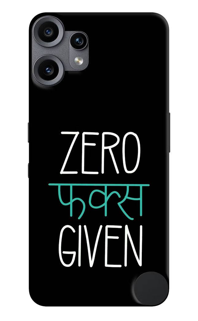 Zero Fucks Given CMF by Nothing Phone 2 Pro Hard Case Back Cover by Casekaro