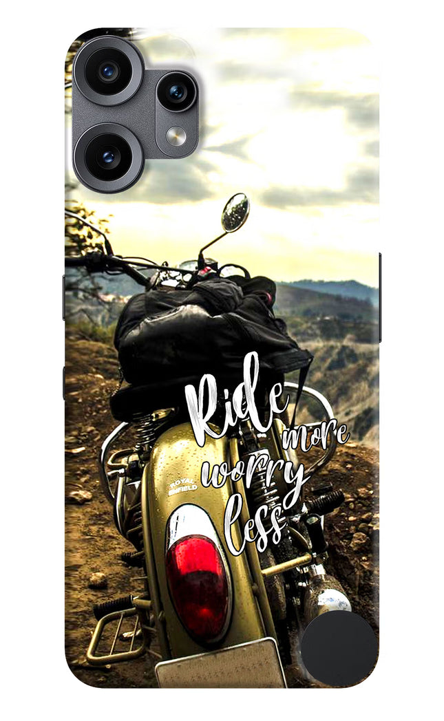Ride More Worry Less CMF by Nothing Phone 2 Pro Hard Case Back Cover by Casekaro
