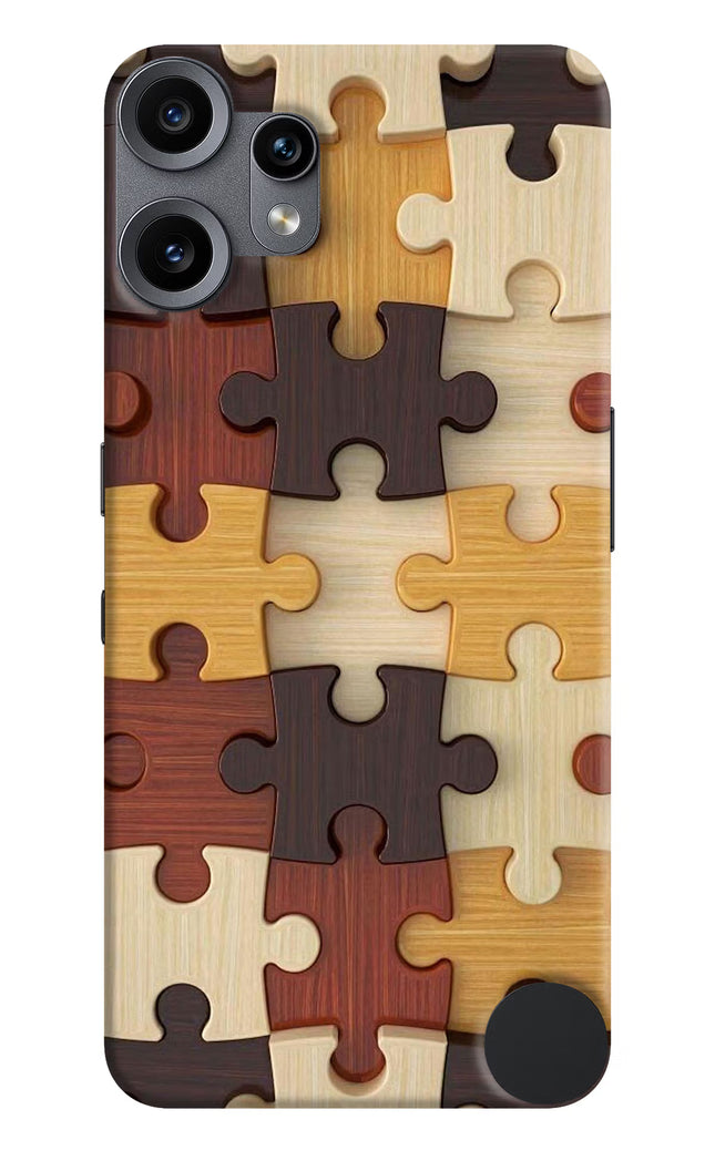 Wooden Puzzle CMF by Nothing Phone 2 Pro Hard Case Back Cover by Casekaro