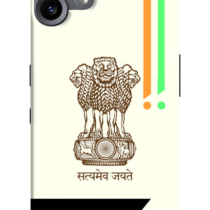 Satyamev Jayate Brown Logo CMF by Nothing Phone 2 Pro Hard Case Back Cover by Casekaro