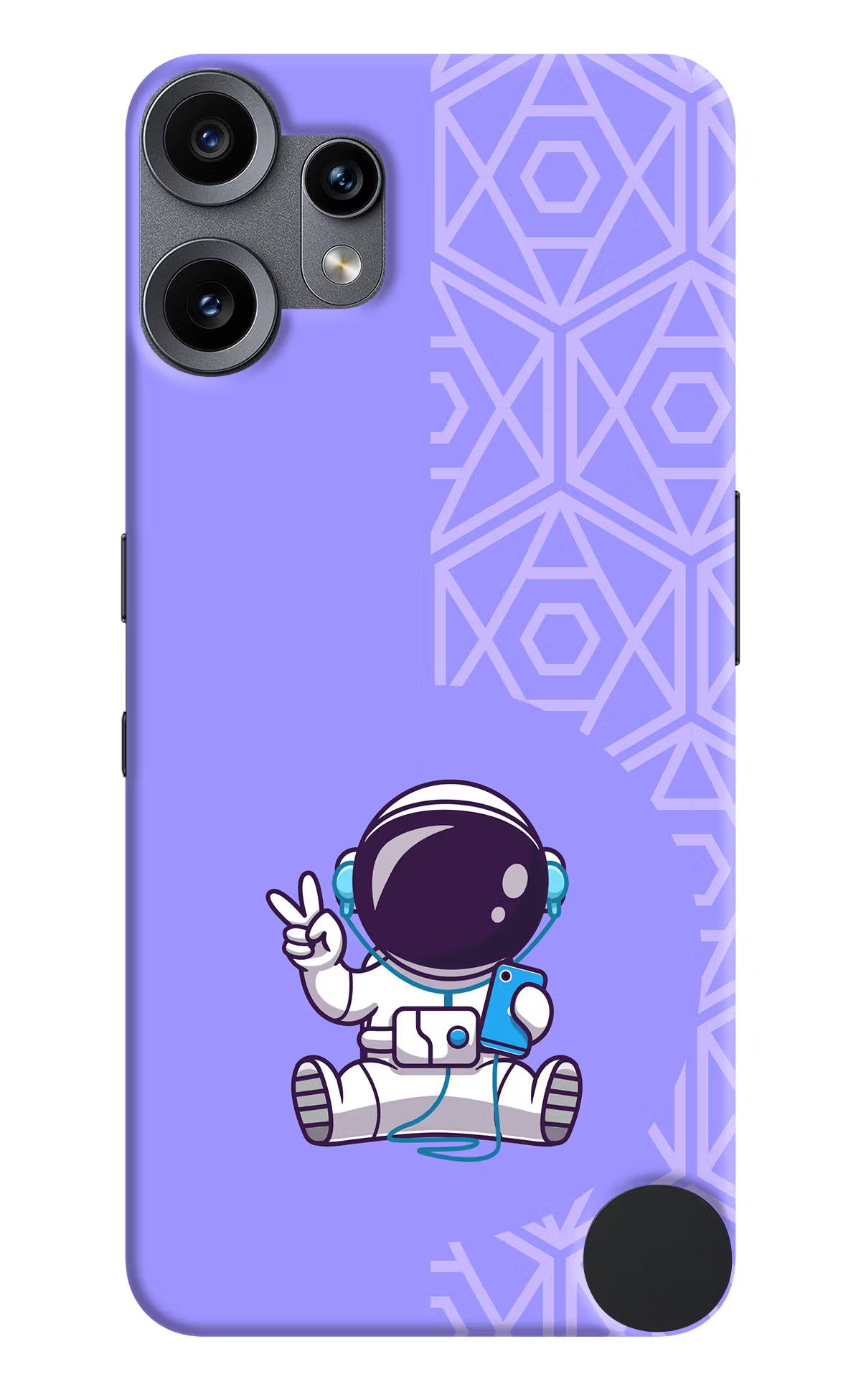 Cute Astronaut Chilling CMF by Nothing Phone 2 Pro Back Cover