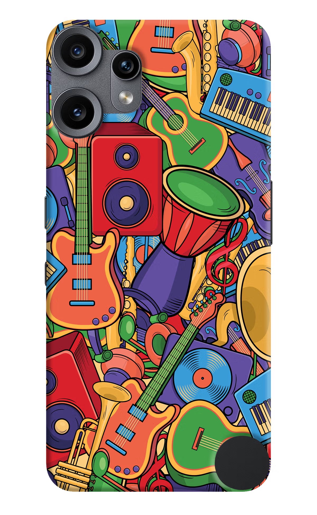 Music Instrument Doodle CMF by Nothing Phone 2 Pro Back Cover