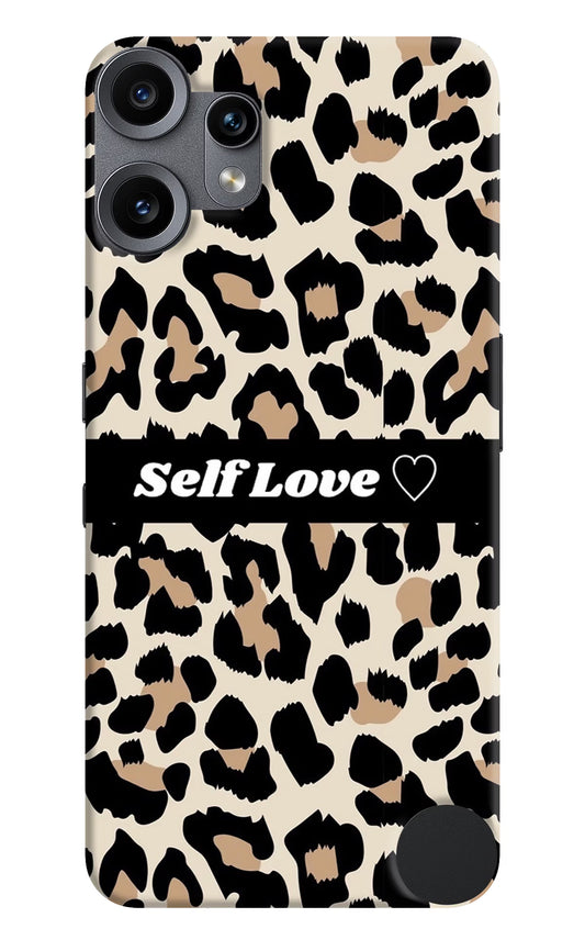 Leopard Print Self Love CMF by Nothing Phone 2 Pro Back Cover
