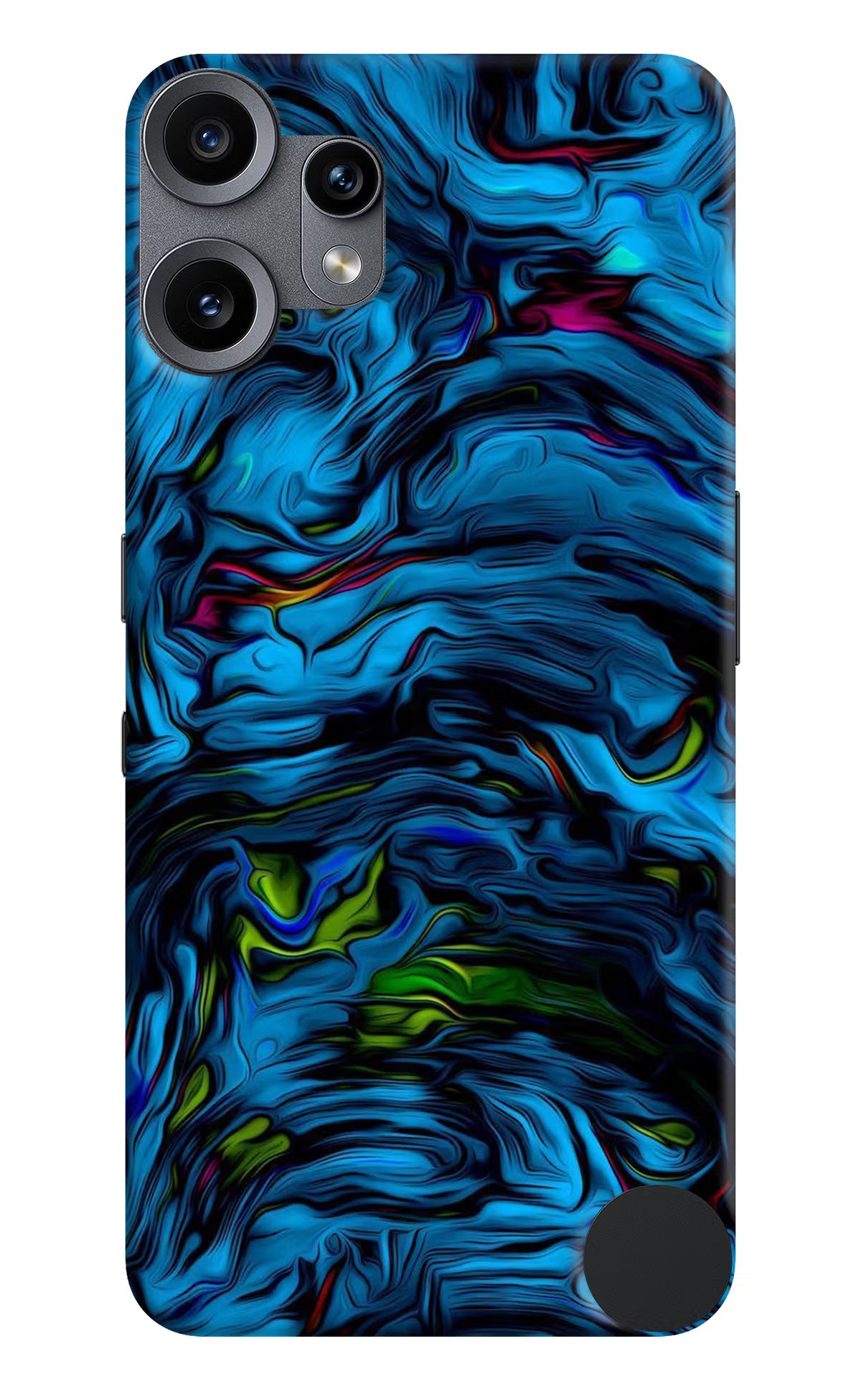 Dark Blue Abstract CMF by Nothing Phone 2 Pro Back Cover