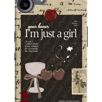 I am just a girl CMF by Nothing Phone 2 Pro Hard Case Back Cover by Casekaro