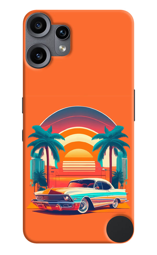 Palm Drive 80s CMF by Nothing Phone 2 Pro Hard Case Back Cover by Casekaro