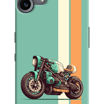 Striped Moto Drift CMF by Nothing Phone 2 Pro Hard Case Back Cover by Casekaro