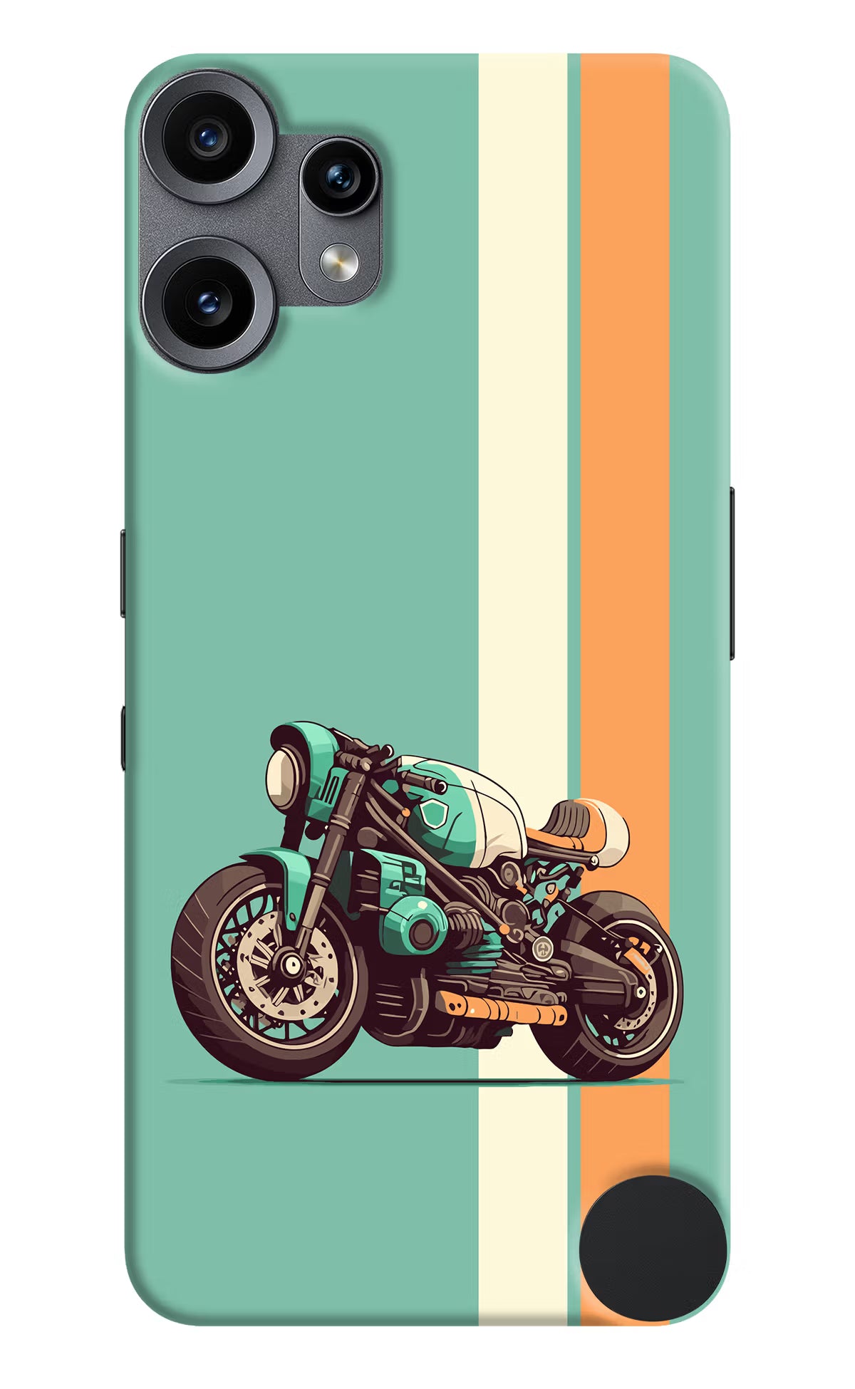 Striped Moto Drift CMF by Nothing Phone 2 Pro Back Cover