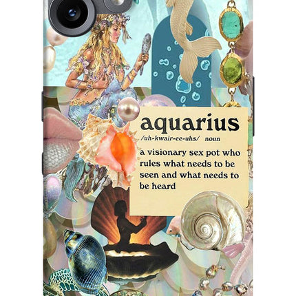 Aquarius Zodiac CMF by Nothing Phone 2 Pro Hard Case Back Cover by Casekaro