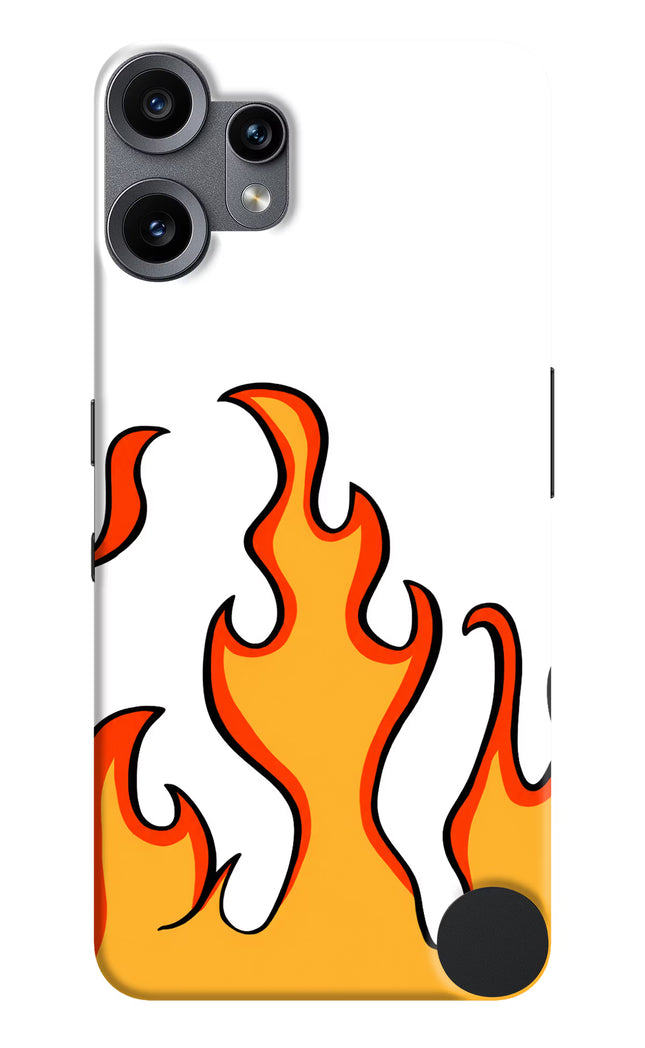 Fired Up – White CMF by Nothing Phone 2 Pro Hard Case Back Cover by Casekaro