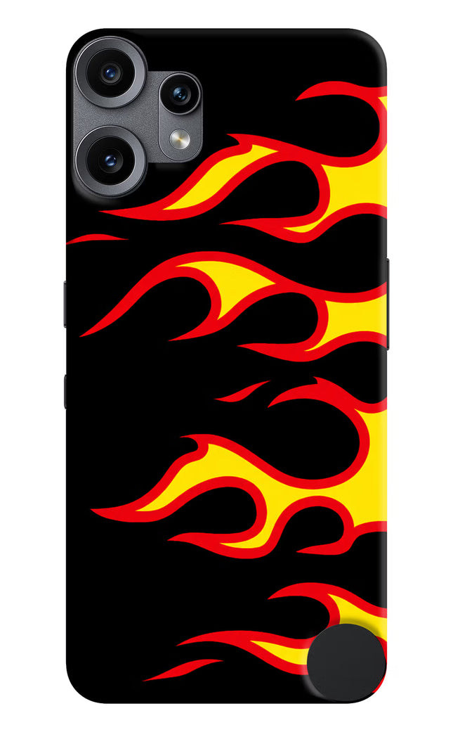 Side Sweep Flames CMF by Nothing Phone 2 Pro Hard Case Back Cover by Casekaro