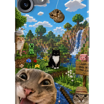 Minecraft Cat Chaos CMF by Nothing Phone 2 Pro Hard Case Back Cover by Casekaro