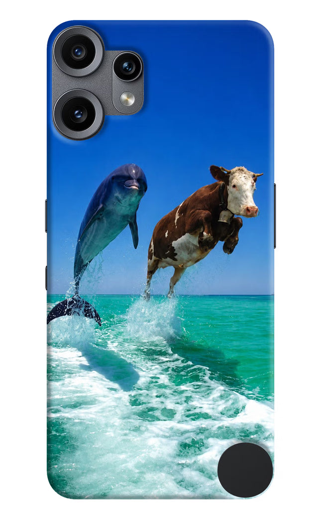 Dolphin vs Cow CMF by Nothing Phone 2 Pro Hard Case Back Cover by Casekaro