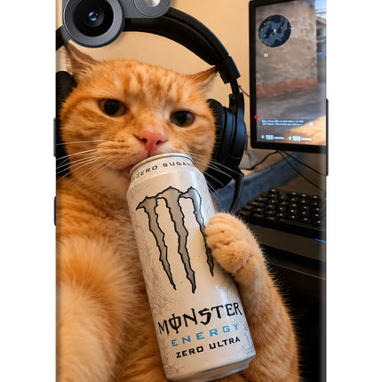 Gamer Cat Energy CMF by Nothing Phone 2 Pro Hard Case Back Cover by Casekaro