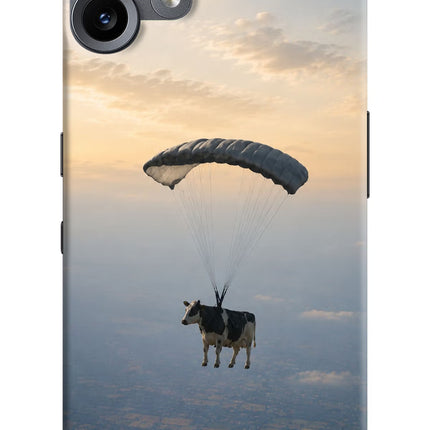 Skydiving Cow CMF by Nothing Phone 2 Pro Hard Case Back Cover by Casekaro