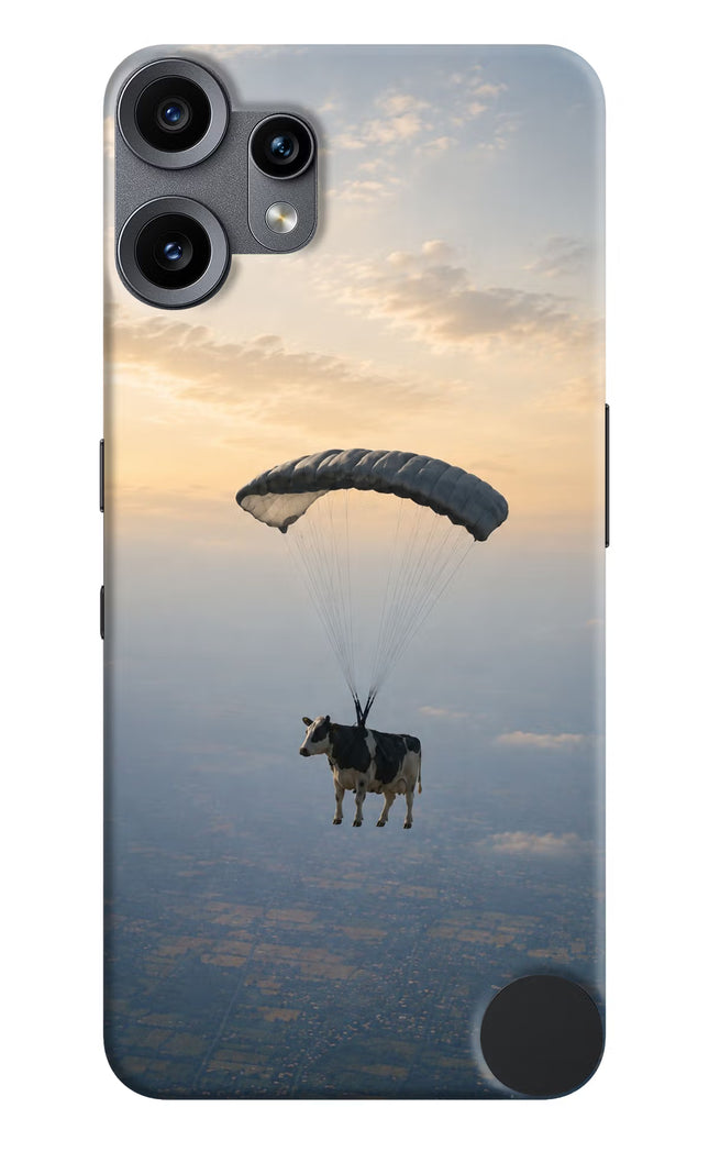 Skydiving Cow CMF by Nothing Phone 2 Pro Hard Case Back Cover by Casekaro