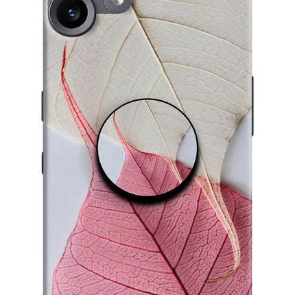 White Pink Leaf CMF by Nothing Phone 2 Pro Pop Case by Casekaro